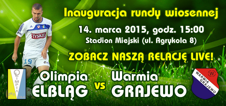 Po zimowej przerwie wraca liga. Olimpia Elbląg - Warmia Grajewo LIVE!