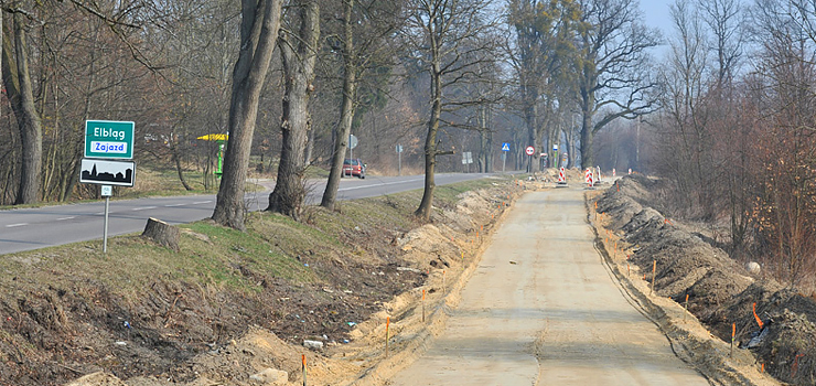 Po zimie ruszya budowa cieki rowerowej z Bielan do Zajazdu. Ma by gotowa przed czasem