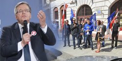 Bronis�aw Komorowski o bojkocie przed Bibliotek� Elbl�sk�: Naj�atwiej jest zrobi� awantur�, obra�a� prezydenta