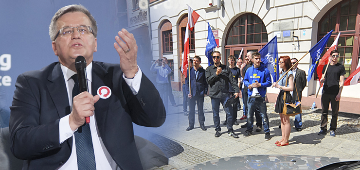 Bronisław Komorowski o bojkocie przed Biblioteką Elbląską: Najłatwiej jest zrobić awanturę, obrażać prezydenta