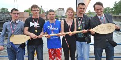 Instytut Informatyki Stosowanej najlepszy w Kajakarstwie. Wr�czono im Wios�o Rektora PWSZ