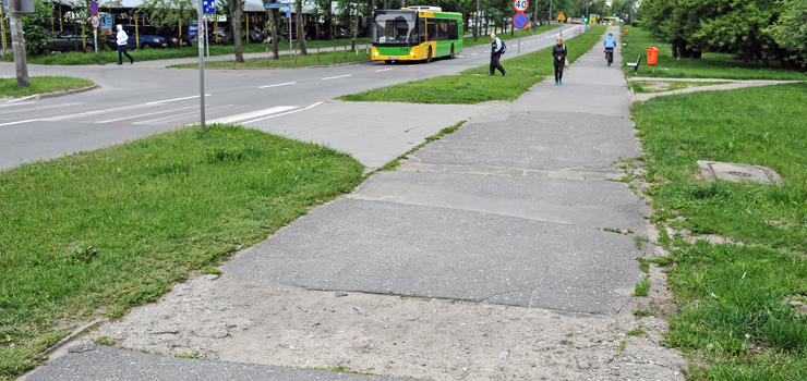 Al. Odrodzenia zyska nowy chodnik i ścieżkę rowerową. Odnowy doczeka się jednak tylko część północna