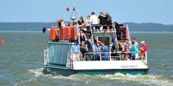 Tramwaj wodny po��czy� oba brzegi Zalewu Wi�lanego. Zobacz zdj�cia z rejsu na Mierzej�