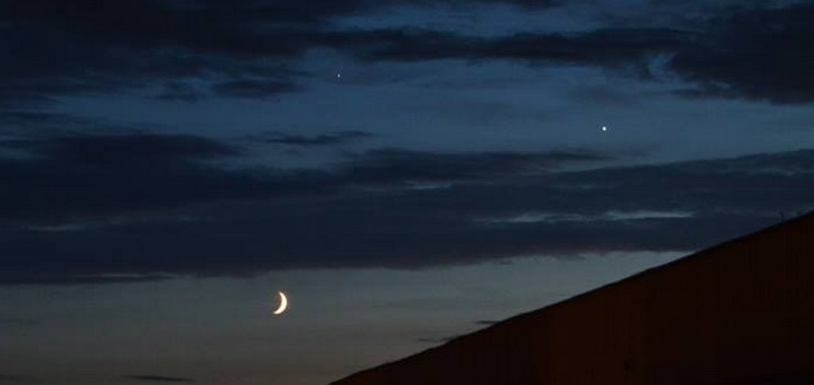 Wczoraj doszło do koniunkcji Jowisza z Księżycem w towarzystwie Wenus