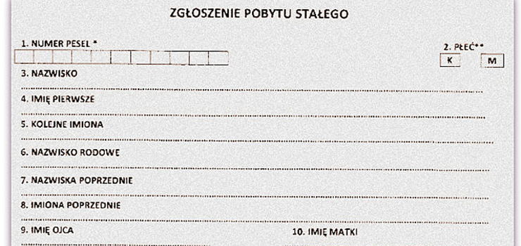 Obowizek meldunkowy zostanie zniesiony dopiero od 2018 r. To 2 lata poniej ni planowano