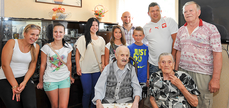 Prezydent Elbląga gościł na urodzinach elblążanina, który w sobotę skończy 101 lat