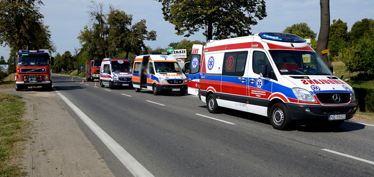 Wypadek na Pasłęckiej. Cztery poszkodowane osoby przewiezione do szpitala