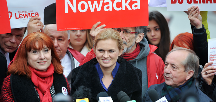 Barbara Nowacka w Elblągu. Wspierała kandydatów z listy Zjednoczonej Lewicy z... pomyłką nazwiska