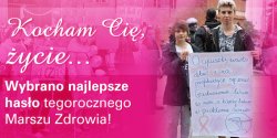 Zesp� Szk� Gospodarczych zwyci�zc� konkursu na najciekawsze has�o promuj�ce "Marsz Zdrowia"