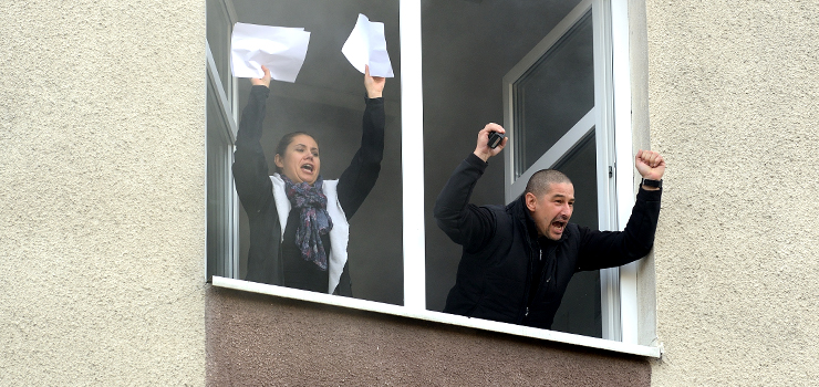 Atak terrorystyczny na Komendę Miejską Policji w Elblągu!