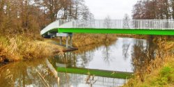 Na terenie gminy Frombork powsta�a unikalna na skal� kraju k�adka pieszo - rowerowa