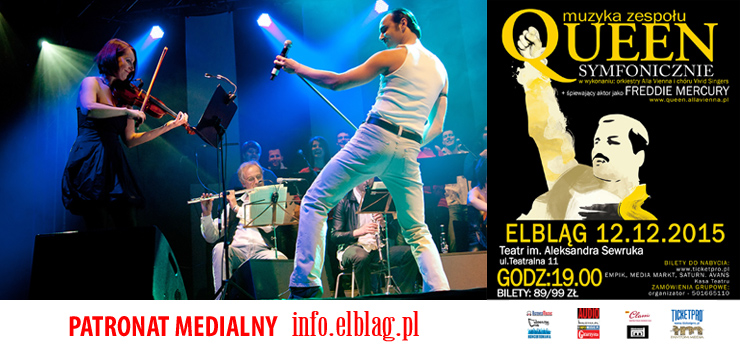 12 grudnia projekt QUEEN SYMFONICZNIE po raz pierwszy wystąpi w Elblągu!