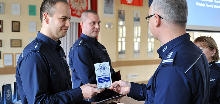 Mł.asp.Paweł Korowacki i asp.Paweł Myszk - najbardziej przyjaźni dzielnicowi 2015