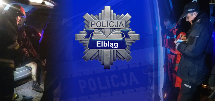 Policjanci uratowali 41-latka od spalenia. "Paliła się już na nim odzież"