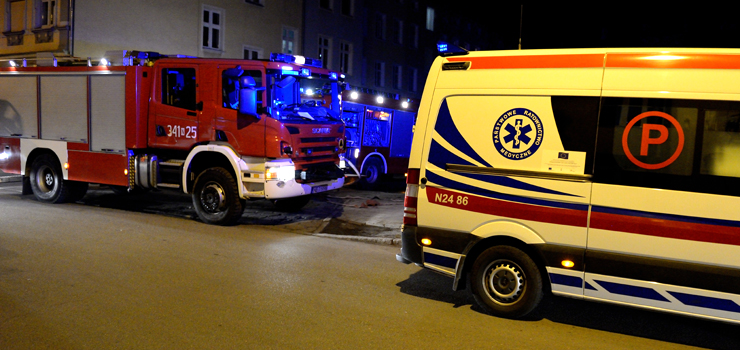 Pożar w mieszkaniu przy ul. Żeromskiego. W akcji trzy zastępy strażaków