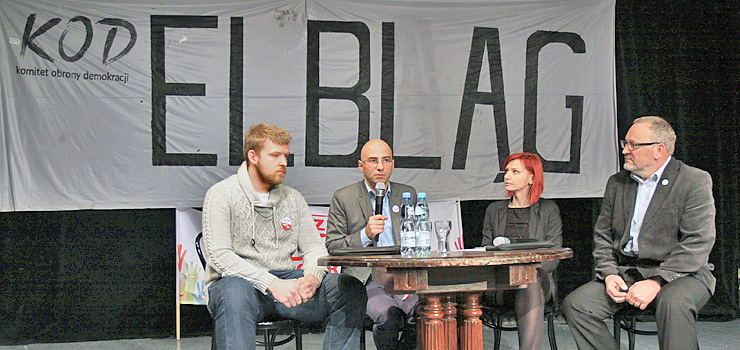 Jeden z liderw KOD spotka si z elblanami w Teatrze. O czym rozmawiano?