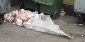 Podrzucili odpady pochodzenia zwierzęcego pod śmietnik