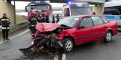 Pasłęcka: wypadek na wlocie do Elbląga. Jedna poszkodowana osoba w szpitalu