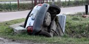 Wypadek na Mazurskiej. Jedna ranna osoba zabrana do szpitala. Policja szuka drugiej osoby z wypadku (aktualizacja)