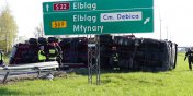 Wypadek na drodze S22.  "Berlinka" zablokowana na kilka godzin