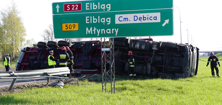 Wypadek na drodze S22. "Berlinka" zablokowana na kilka godzin