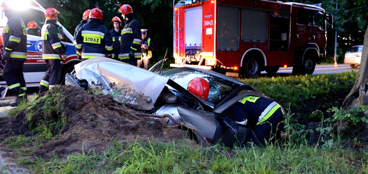 Wypadek na czyckiej. Auto osobowe w rowie. Sprawca pijany i bez uprawnie! [aktualizacja]