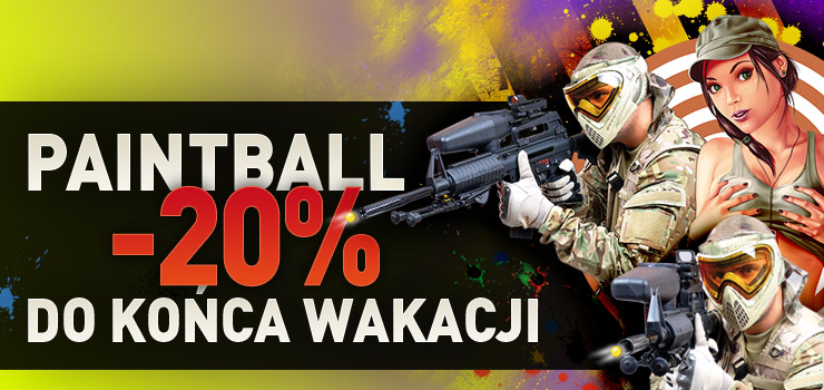 Paintball -20% do końca wakacji
