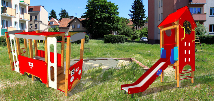Takich urządzeń nie ma jeszcze żaden plac zabaw w Elblągu. Będą spersonalizowane z miastem