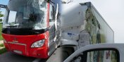 Kazimierzowo: zderzenie autokaru z pojazdem dostawczym. Byo gronie!