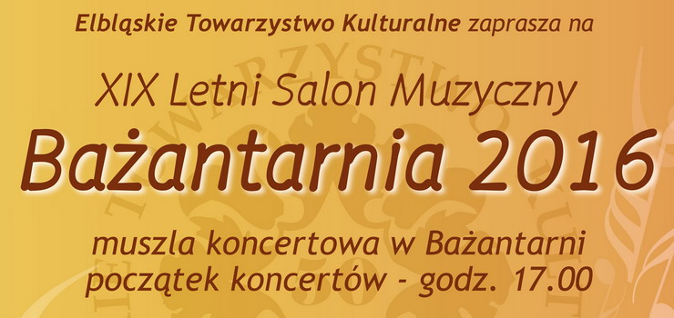 XIX Letni Salon Muzyczny Baantarnia 2016 czas zacz