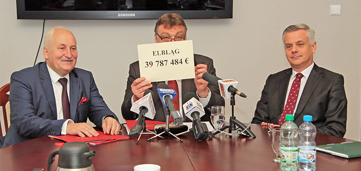 Elbląg zawalczy o prawie 40 mln euro. Wróblewski: „Sądzę, że ok. 80 proc. tej kwoty trafi do naszego miasta”