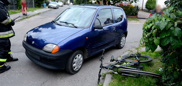 Łukasińskiego-Poznańska: potrącenie na skrzyżowaniu. Rowerzysta jechał ulicą pod prąd!