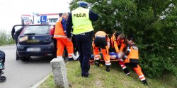 Malborska-Skrzydlata: kursantka motocyklem wjechała do rowu. Ranna kobieta w szpitalu