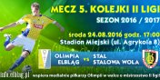 Piłkarska środa przy Agrykola. Olimpia Elbląg - Stal Stalowa Wola LIVE
