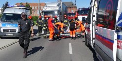 Rycerska: potr�cenie na przej�ciu dla pieszych. Ranna kobieta w szpitalu