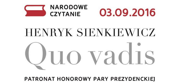 Narodowe Czytanie „Quo vadis”