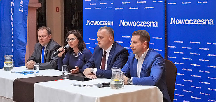 "Jesteśmy siłą na scenie politycznej, która może się zmierzyć z PiS". Posłowie Nowoczesnej spotkali się z elblążanami