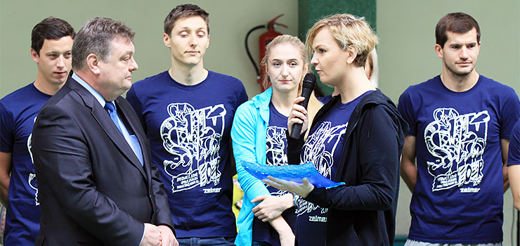 "Pływanie w Elblągu stoi coraz lepiej". Otylia Jędrzejczak ponownie nas odwiedziła