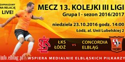 Cikie zadanie przed pikarzami Concordii. W niedziel mecz w odzi z liderem III ligi KS-em. Relacja LIVE