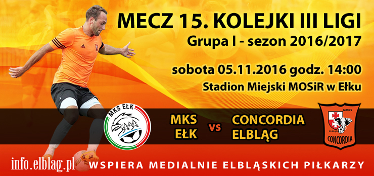 Dziś mecz MKS Ełk – Concordia Elbląg. Po meczu obszerna relacja oraz zdjęcia ze spotkania