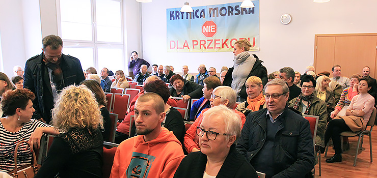 Mieszkańcy Krynicy wciąż pełni obaw ws. przekopu Mierzei. Do budowy kanału przekonywał ich minister Gróbarczyk