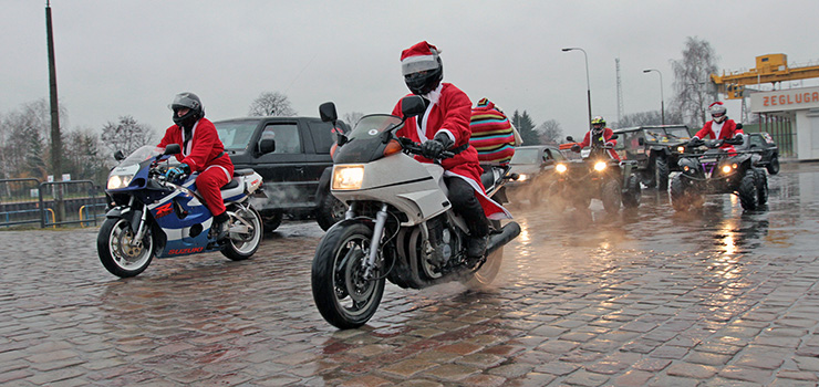 Mikoaje na motocyklach odwiedziy podopiecznych Domu Dziecka