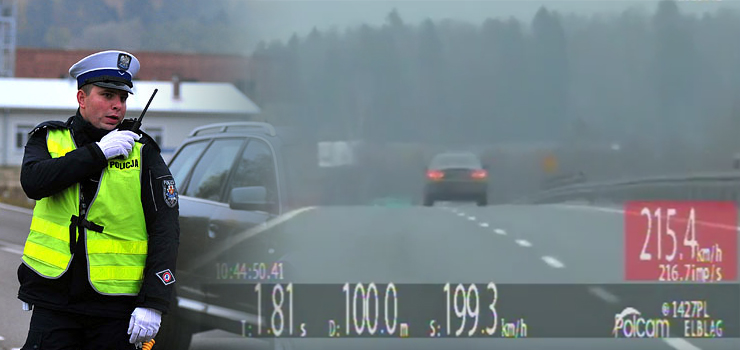 Wigilijni piraci drogowi zatrzymani pod Elblgiem. Pierwszy jecha 215 km/h, drugi pod prd. Zobacz filmy