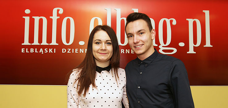 Najpiękniejsza Para Studniówki II LO odwiedziła naszą redakcję