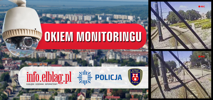 Okiem monitoringu – rowerzysta stworzył zagrożenie dla siebie i innych