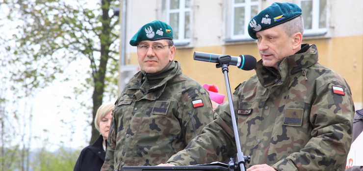 Elbląg przywitał gen. bryg. Krzysztofa Motackiego - dowódcę Wielonarodowej Dywizji Północny – Wschód