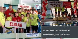 Pierwsze medale zawodnik�w Klubu Olimpiad Specjalnych "ONI w ATAKu’’ na mityngu p�ywackim w Gi�ycku