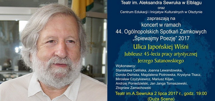 Dziesięciu znanych artystów uczci w Elblągu 45-lecie pracy artystycznej Jerzego Satanowskiego