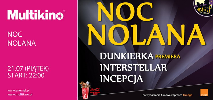 ENEMEF: Noc Nolana z premier Dunkierki 21 lipca w Multikinie