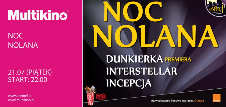 ENEMEF: Noc Nolana z premier Dunkierki 21 lipca w Multikinie